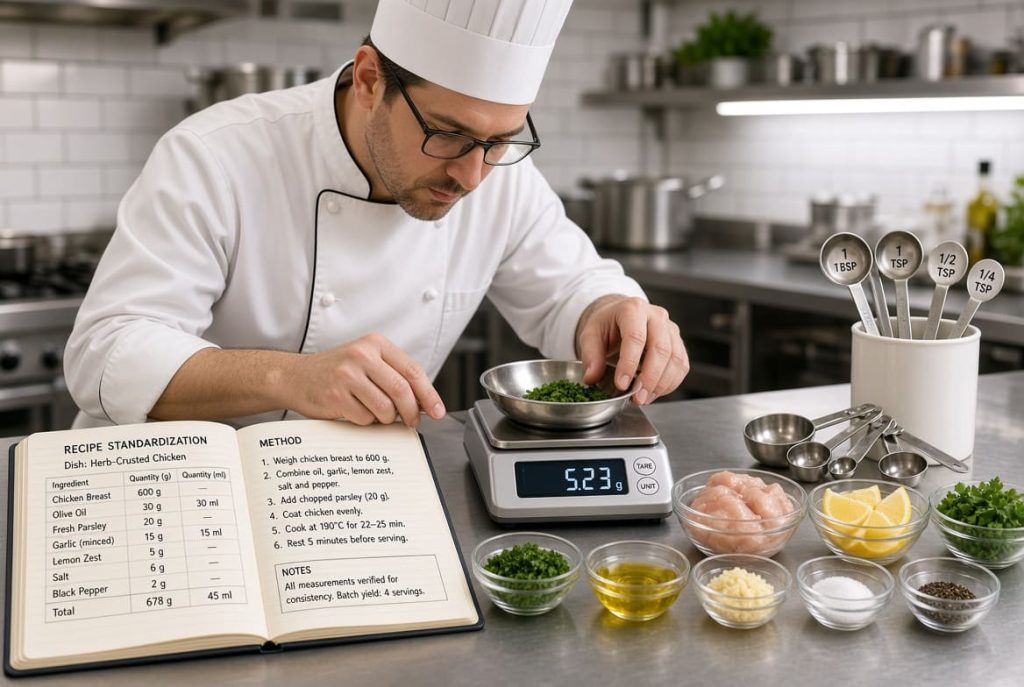 Cách Chuẩn Hóa Công Thức Món Ăn Để Nấu Đồng Đều Mọi Lần