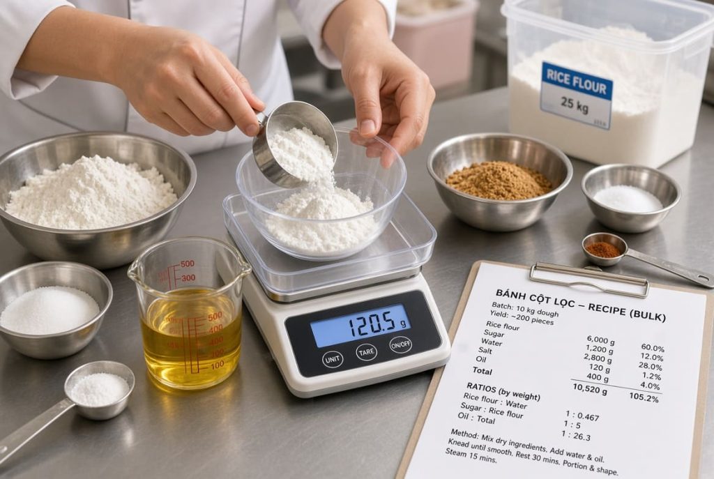 Cách Làm Đồ Ăn Vặt Chuẩn Định Lượng Để Bán Số Lượng Lớn