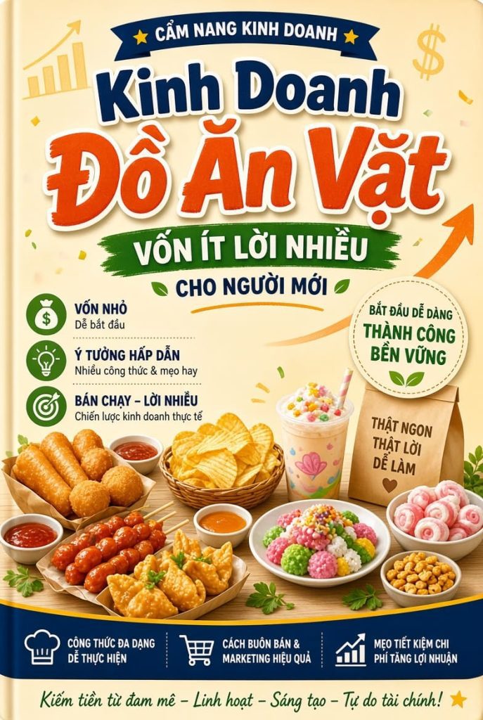 Cẩm Nang Kinh Doanh Đồ Ăn Vặt Vốn Ít Lời Nhiều Cho Người Mới