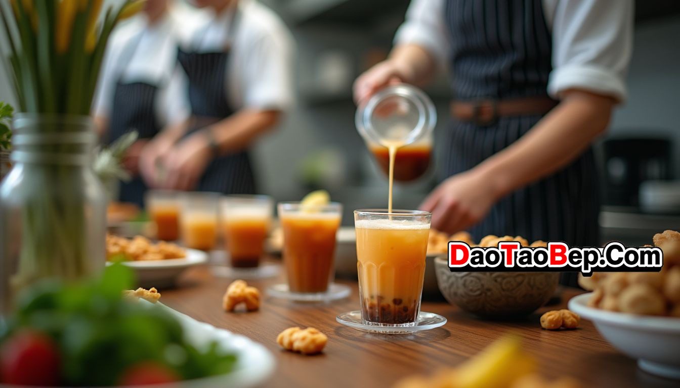 Hướng Dẫn Kỹ Thuật Pha Cà Phê Sữa Đá Chuẩn Vị Cho Quán