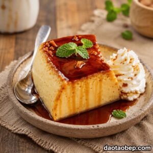 Khóa học công thức làm bánh Quesillo Canario: Bánh Flan kiểu Canary