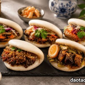 Khóa học làm bánh bao kẹp thịt Đài Loan để kinh doanh