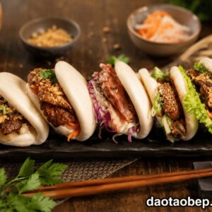 Khóa học làm bánh bao kẹp thịt Đài Loan để kinh doanh
