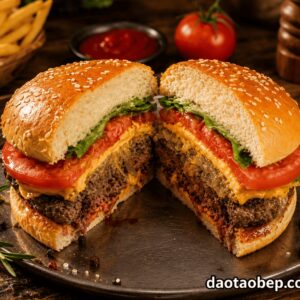 Khóa học làm burger phô mai để mở quán kinh doanh
