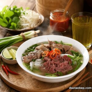 Khóa học nấu phở thìn ngon (phở tái lăn) để mở quán